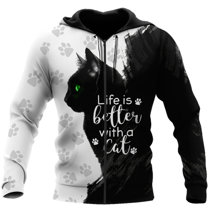 Black Cat 3D All Over Printed Shirts