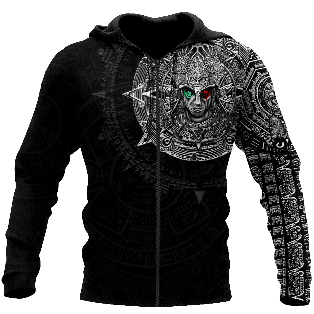 Mexico Aztec Warrior 3D All Over Printed Unisex Hoodie