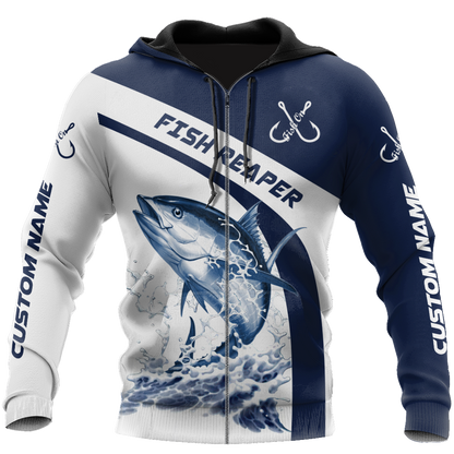 Custom name Tuna fishing design 3d print shirts