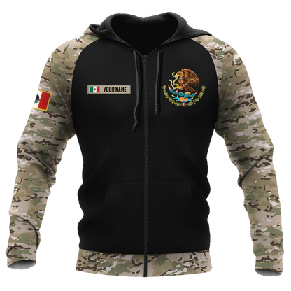 Mexico Coat Of Arms no02 Personalized Name 3D Unisex Shirts