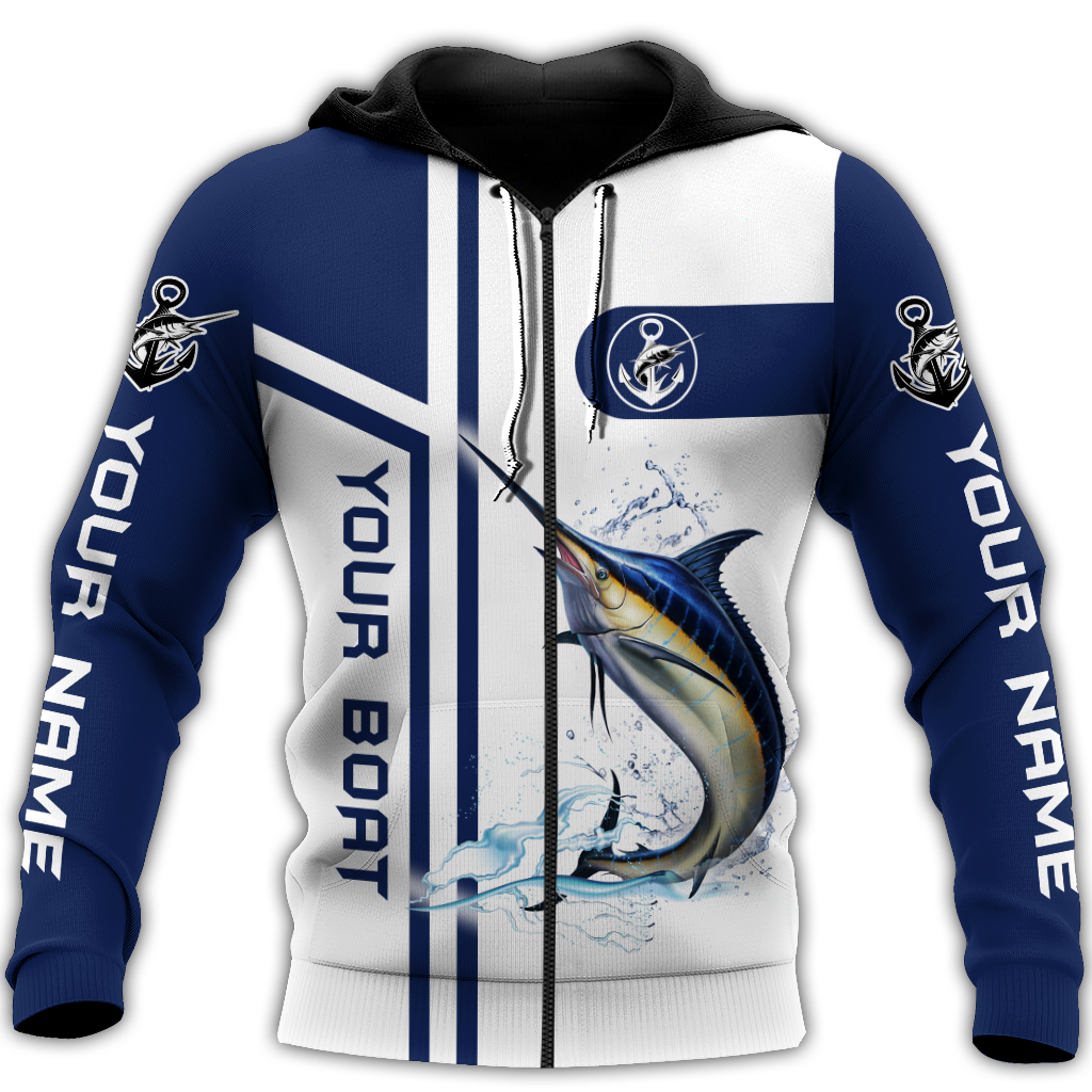 Custom name Marlin fishing line Catch and Release 3D Design print shirts