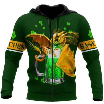 Customize Name Dragon Irish Hoodie For Men And Women MH25022102