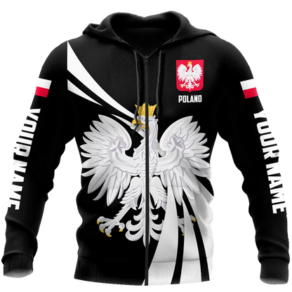 Personalized Polska 3D All Over Printed Unisex Hoodie