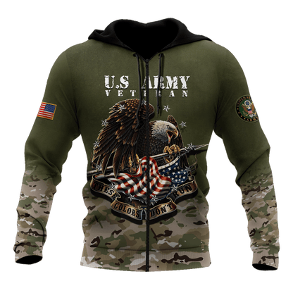 US Veteran 3D All Over Printed Hoodie