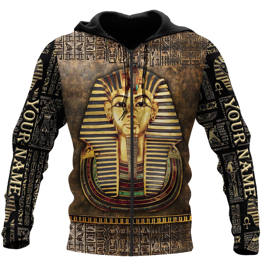 Custom name Pharaoh Ancient Egypt Ankh 3D design print shirts