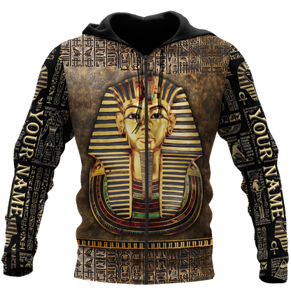 Custom name Pharaoh Ancient Egypt Ankh 3D design print shirts