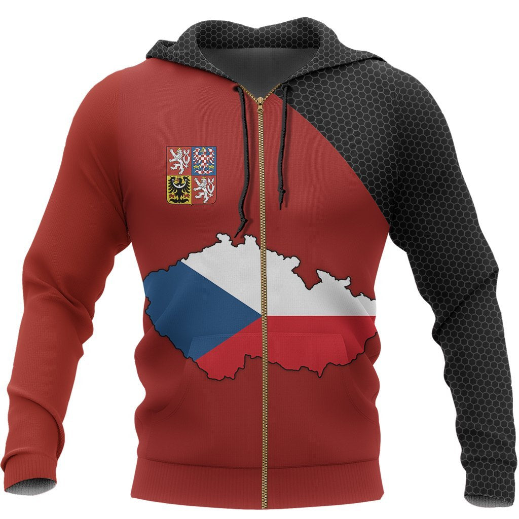 Czech Republic Map Special Pullover Hoodie NVD1167 - Amaze Style™-Apparel