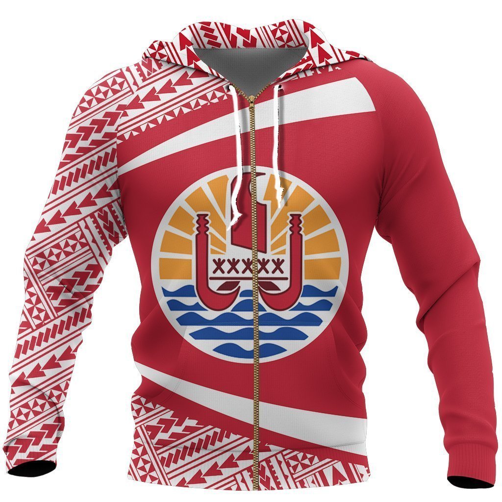 French Polynesia Coat Of Arms Hoodie NVD1204 - Amaze Style™-Apparel