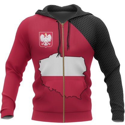 Poland Map Special Pullover Hoodie NVD1225 - Amaze Style™-Apparel