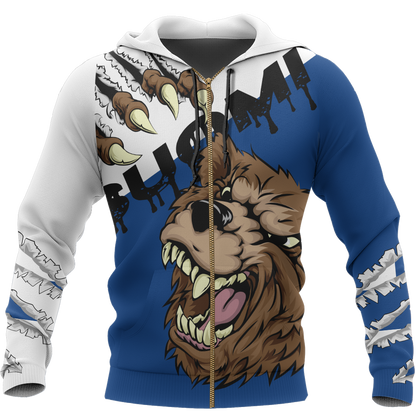 Finland - Brown Bear Special Hoodie NVD1257 - Amaze Style™-Apparel