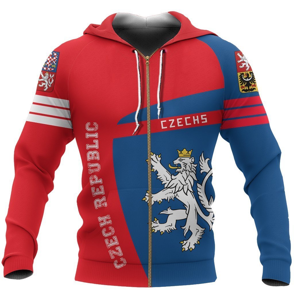 Czech Republic Lion Sport Hoodie - Premium Style NVD1163 - Amaze Style™-Apparel