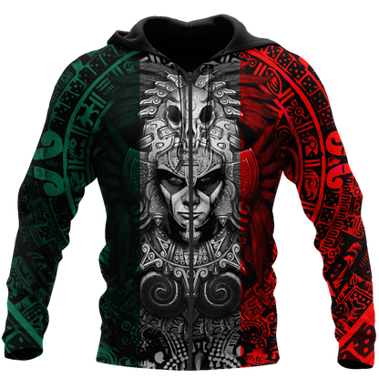 Aztec Warrior Mexico 3D All Over Printed Hoodie