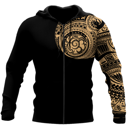 Amazing Polynesian Traditional Tattoo Unisex Deluxe Hoodie ML