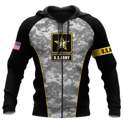 US Army Veteran 3D All Over Printed Shirts