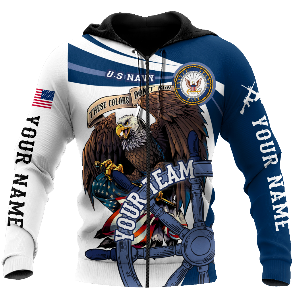 Custom name US Navy Veteran Team Boat 3d printed shirts Proud Military