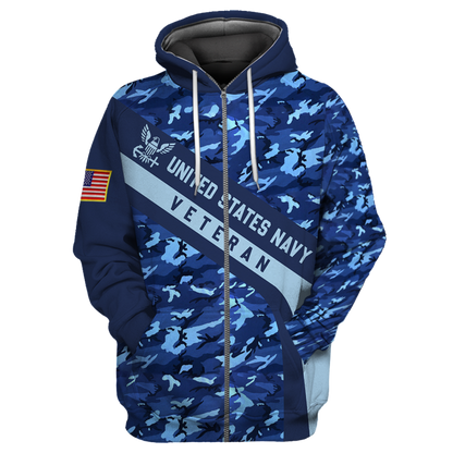 Premium Unique U.S Air Force Veteran Polo All Over Printed Personalized Shirt