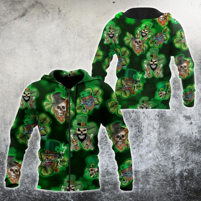 Skull Pattick Hoodie For Men And Women