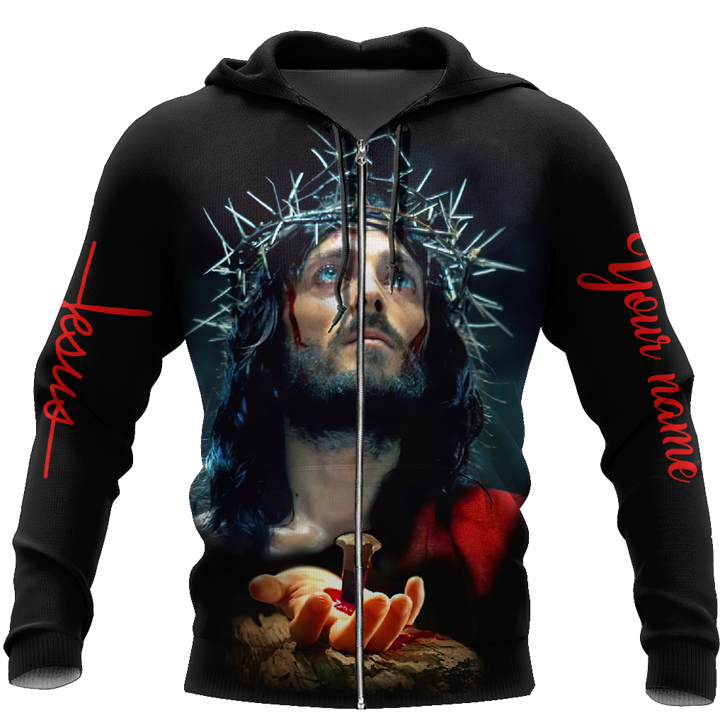 Premium Christian Jesus Personalized Name 3D All Over Printed For Men Shirts - Amaze Style™-Apparel