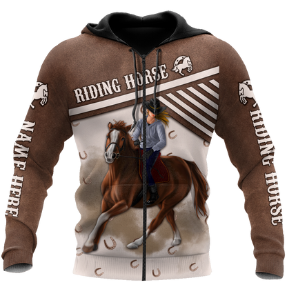 Riding Horse 3D All Over Printed Unisex Shirts