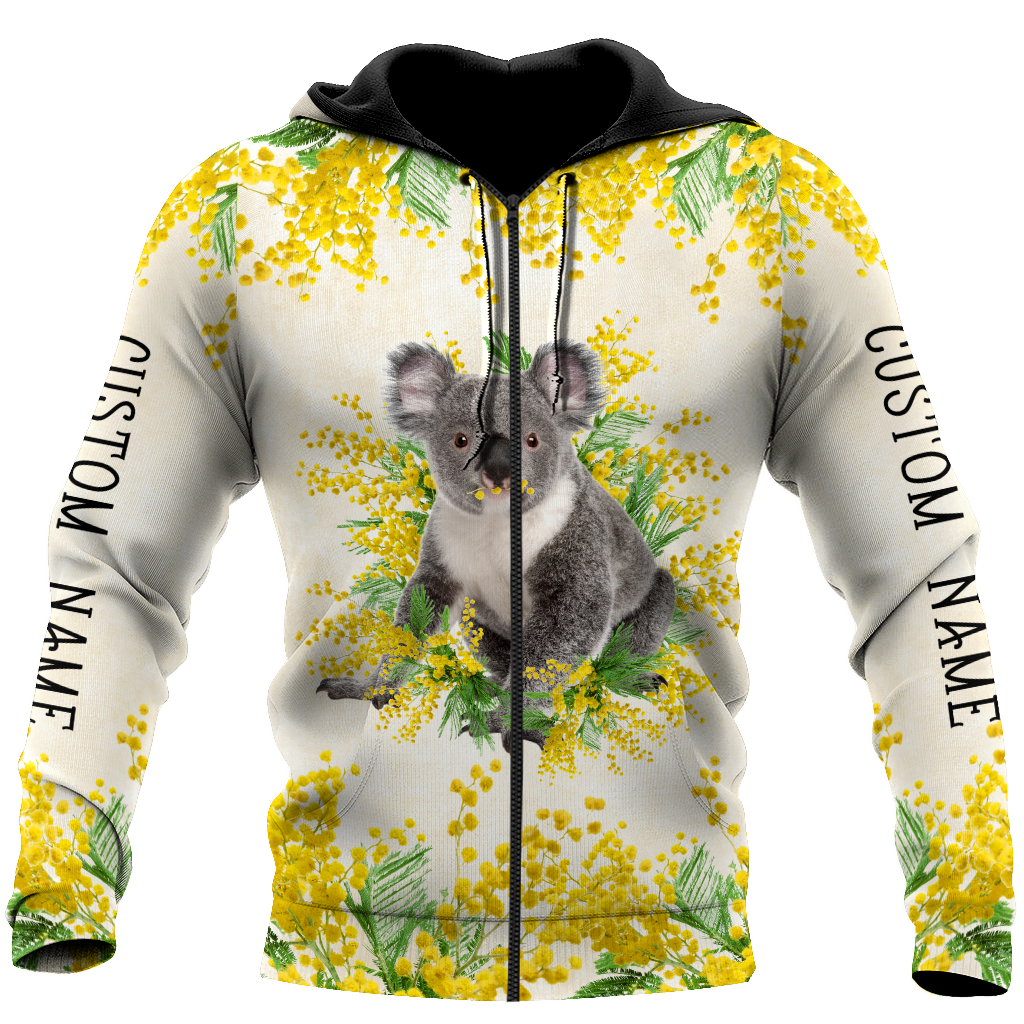 Tmarc Tee Custom name Australia Koala Golden Wattle Shirts