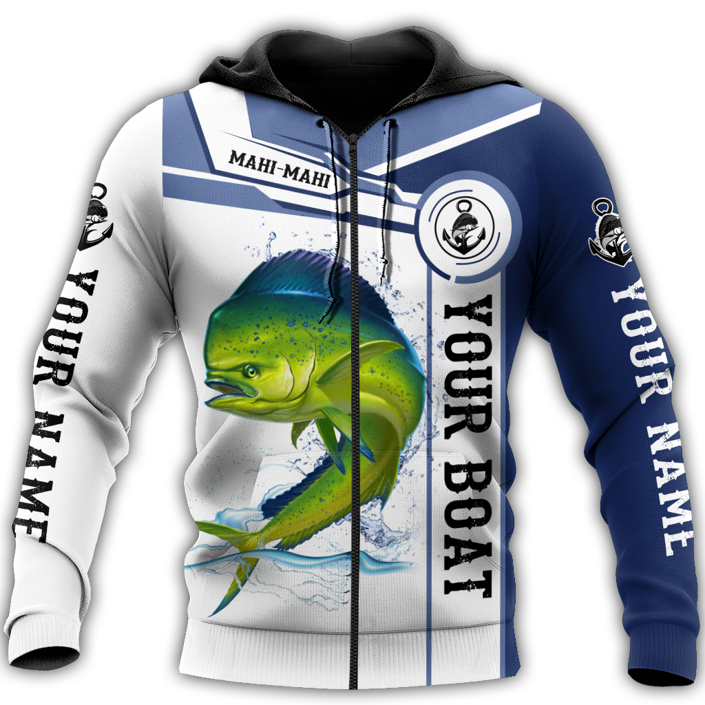 Custom name Mahi-mahi fishing Catch and Release 3D Design print shirts