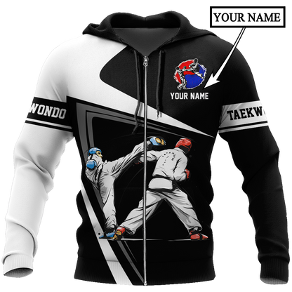 Customize Name Taekwondo Hoodie For Men And Women DD18032104
