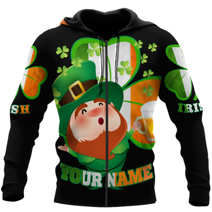 Irish 3D All Over Printed Unisex Shirts Saint Patrick's Day Black Ver