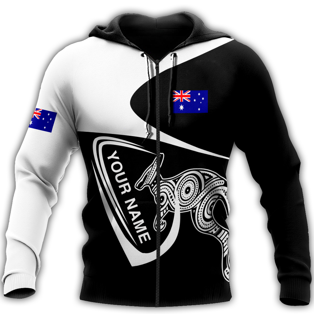 Premium Unisex Hoodie Aboriginal Australia Custom Name ML