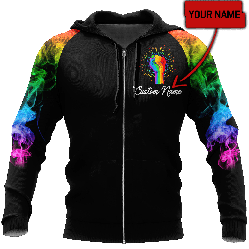 Customize Name LGBT Pride Hoodie For Men And Women DD20052103