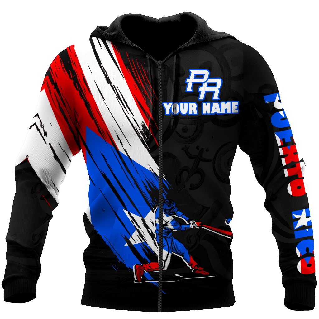 Custom Name Puerto Rico Hoodie For Men And Women