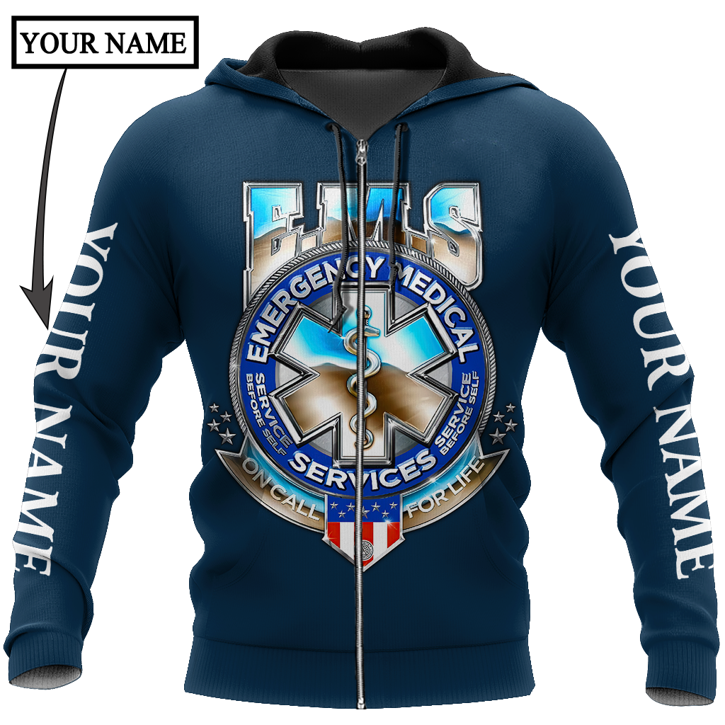 Premium EMS Personalized Name 3D All Over Printed Unisex Shirts