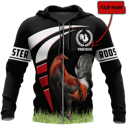 Personalized Polska Rooster 3D All Over Printed Unisex Hoodie