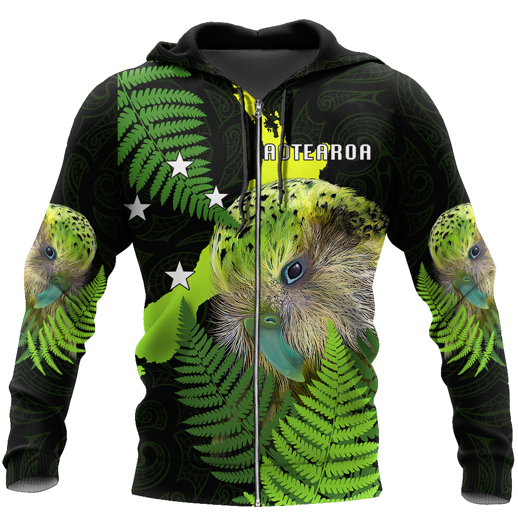 Premium Aotearoa Kakapo Bird 3D All Over Printed Unisex Shirts