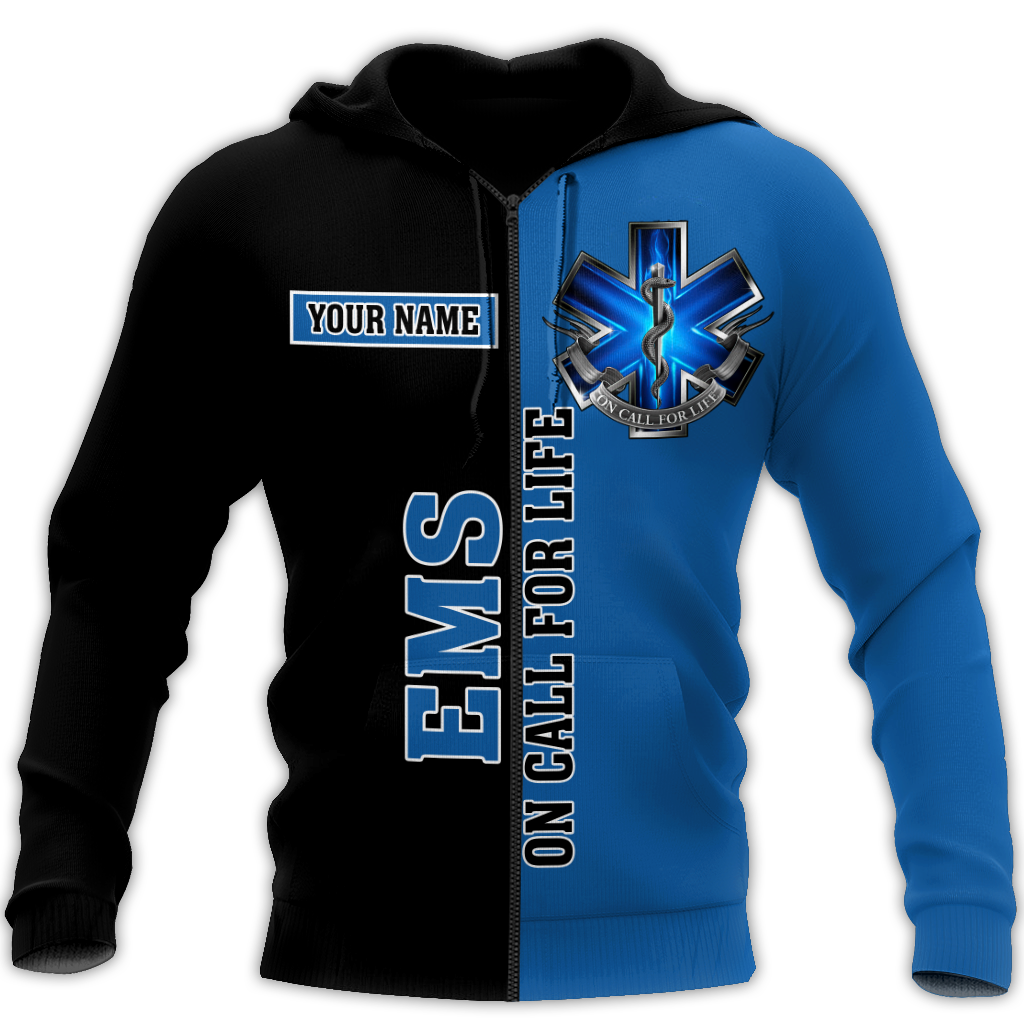 Premium EMS Personalized Name 3D All Over Printed Unisex Shirts