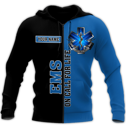 Premium EMS Personalized Name 3D All Over Printed Unisex Shirts