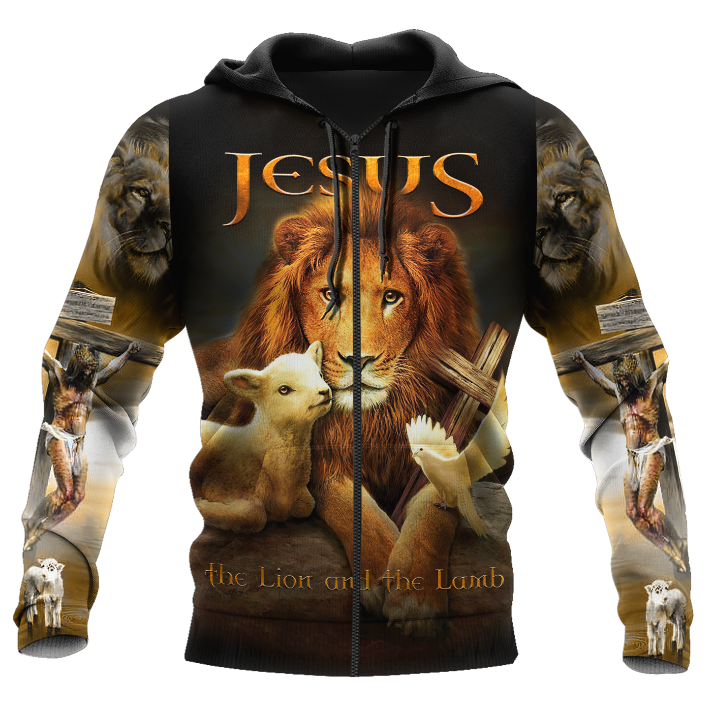 Jesus - The Lion And The Lamb 3D All Over Printed Shirts
