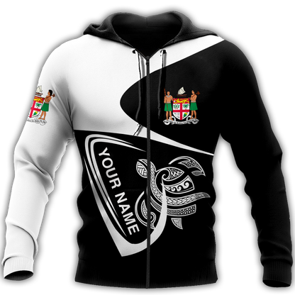 Premium Unisex Hoodie Polynesian Fiji Custom Name ML