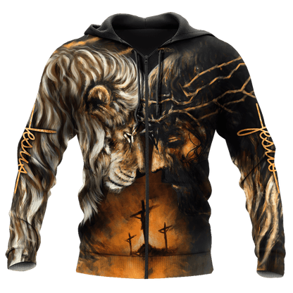 Christian Jesus Lion 3D All Over Printed Shirts
