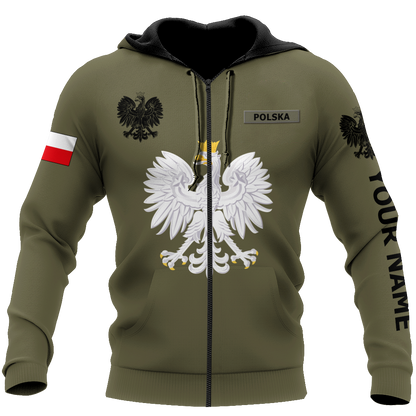 Personalized Polska 3D All Over Printed Unisex Hoodie