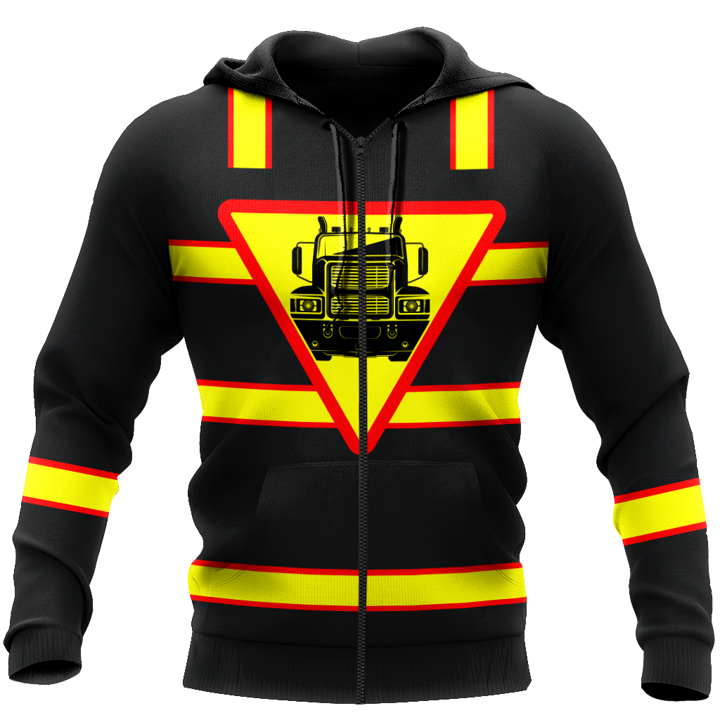 Premium Trucker Personalized Name 3D All Over Printed Unisex Shirts