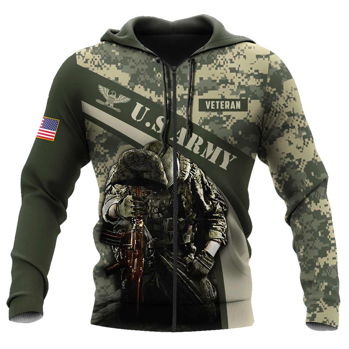 US Army Veteran 3D All Over Printed Shirts