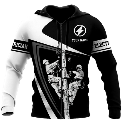 Customize Name Electrician 3D All Over Printed Unisex Shirts MH08052101