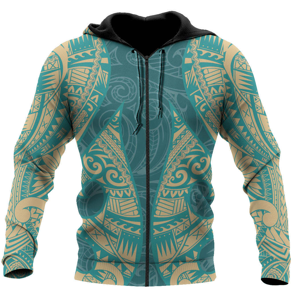 New Zealand Maori Tattoo 3D All Over Printed Unisex Shirts