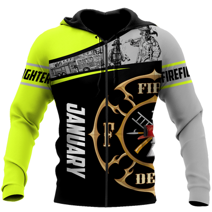 January Firefighter Hoodie For Men And Women MH28012113