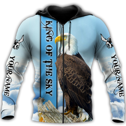Customize Name Eagle 3D All Over Printed Shirts For Men and Women