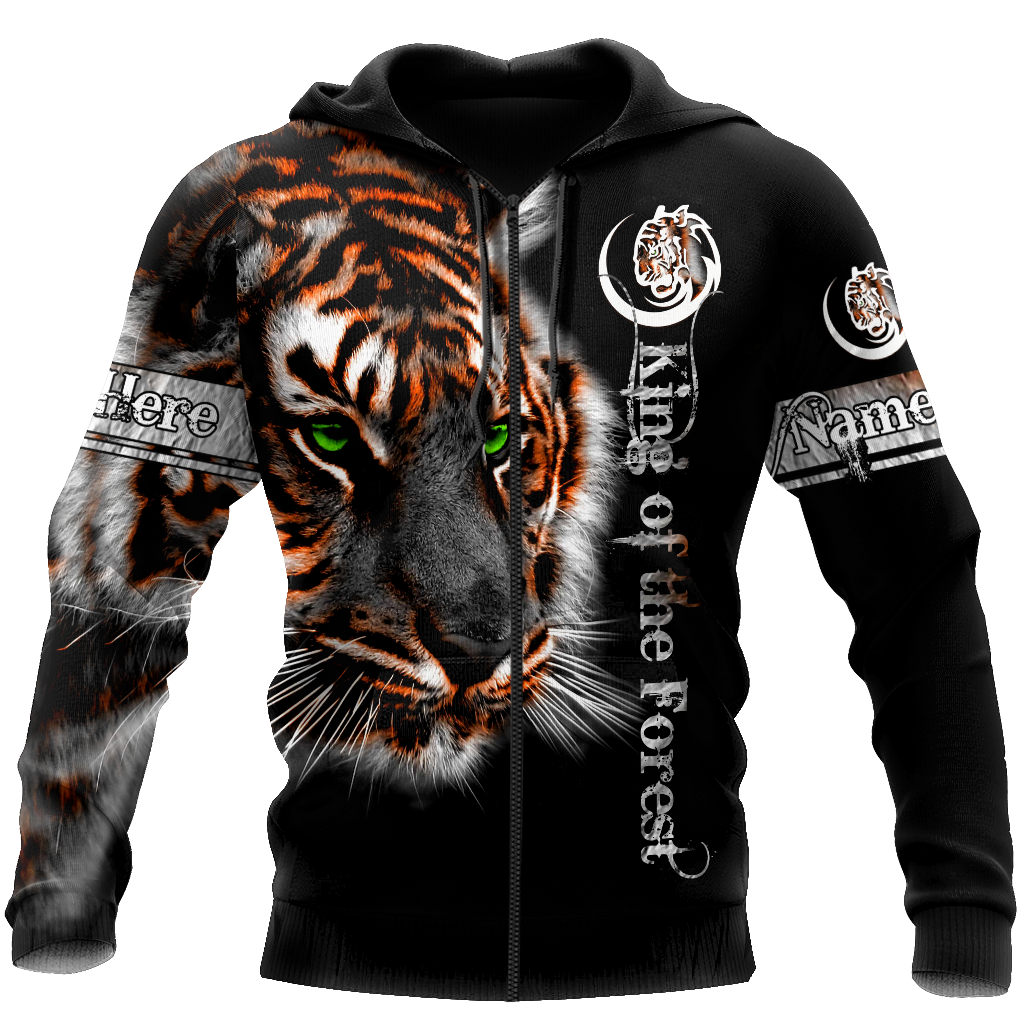 Customize Name Tiger 3D All Over Printed Unisex Shirts