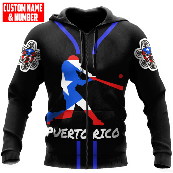 Customize Name And Number Puerto Rico 3D All Over Printed Unisex Shirts