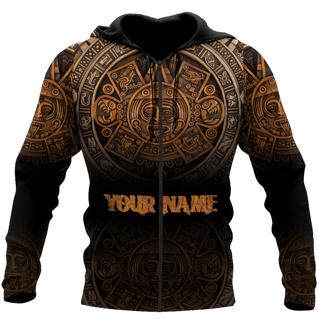 Persionalized Name Azteca Mexicano 3D All Over Printed Unisex Hoodie