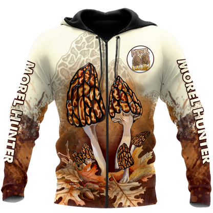 Morel mushrooms hunter 3d print shirts