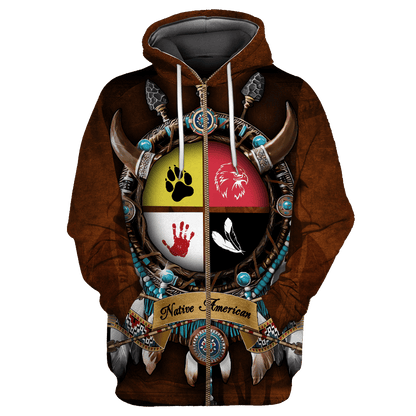 Native American 3D All Over Printed Unisex Shirts